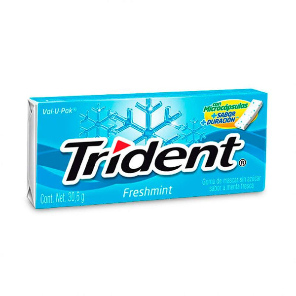 CHICLETS TRIDENT 18U EVUP FRESHMINT